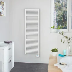 Radiateur sèche-serviettes digital détection Lunis 500W blanc - ATLANTIC - 850576