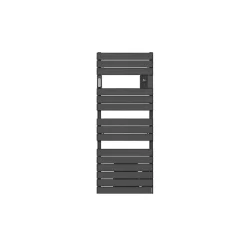 Radiateur sèche-serviettes connecté Adelis avec soufflerie 1500W Anthracite - ATLANTIC - 861552