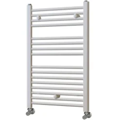 Radiateur sèche-serviettes circuit de chauffage 80 cm x 50 cm finition BLANC brillant en acier Kibath