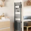 Radiateur sèche-serviettes électrique Riva 5 - Avec soufflerie - 500W+1000W - Dimensions: 1098 x 500 x 134 mm