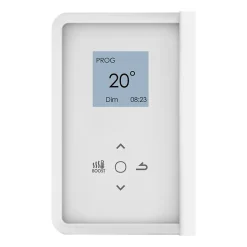 Radiateur sèche-serviettes électrique DORIS Digital sans soufflerie 500W Blanc - ATLANTIC - 850257