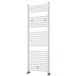 Radiateur sèche-serviettes circuit de chauffage 150 cm x 50 cm finition BLANC brillant en acier Kibath
