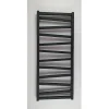 Radiateur sèche-serviettes eau chaude design CYRKA 119 x 50 cm noir mat