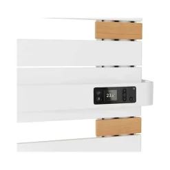 Radiateur sèche-serviettes Thermor ALLURE 3 Classique - Sèche-serviettes Allure 3 mat à droite avec soufflerie 1750W blanc satin