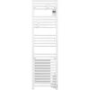 Radiateur sèche-serviettes connecté Doris avec soufflerie étroit 1500W Blanc carat - ATLANTIC - 851292