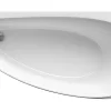 Ravak Avocado 160 x 75 cm Baignoire d'angle gain de place, orientation droite en acrylique, sans pieds, blanc (CH01000000)