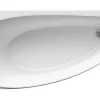 Ravak Avocado 150 x 75 cm Baignoire d'angle gain de place, orientation gauche en acrylique, sans pieds, blanc (CT01000000)