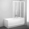 Ravak Supernova Pare-baignoire pliable, 3 parties, 140x100cm, Blanc (795P010041)
