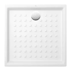 Receveur 100 x 100 VILLEROY ET BOCH O.Novo ceramique carré blanc