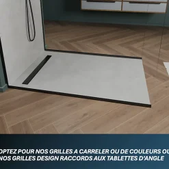 Receveur de douche à carreler monopente 150 x 100 cm