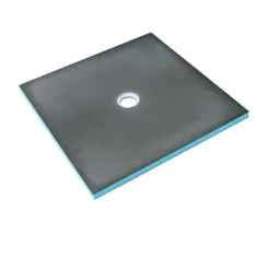Receveur de douche à carreler 90 x 90 WEDI Fundo Primo carré écoulement centrée