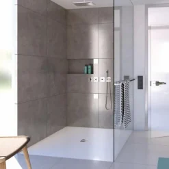 Receveur de douche à carreler 90 x 90 WEDI Fundo Primo carré écoulement centrée