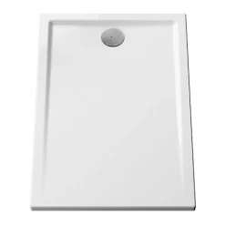 Receveur de douche - Cascade (sans bonde) - 1200 x 800 x 40mm - BLANC - 3 faces émaillées PN12blanc