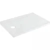 Receveur de douche à poser extra plat épaisseur 30mm céramique traditionnelle SANINDUSA Stepin 140x80 blanc