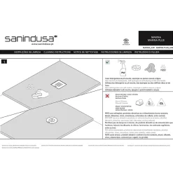 Receveur de douche à poser extra-plat épaisseur 28mm en pierre SANINDUSA STONIT Marina 170x80 antidérapant classé C3 noir