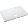 Receveur de douche à poser extra-plat épaisseur 45mm céramique traditionnelle SANINDUSA 100x90 Waterline blanc