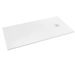 Receveur de douche à poser l.90 x L.120 x H.3 cm blanc en mousse de polystyrène extrudé, Futurbath Gravity