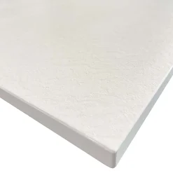 Receveur de douche SMC en fibre de verre effet pierre avec bonde inclus H. 2,6 cm 80 x 120 Blanche