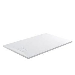 Receveur de douche 90 x 120 cm extra plat blanc PIATTO en SoliCast surface ardoisee