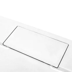 Receveur de douche 80 x 140 cm, effet pierre blanche, Schulte