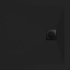 Receveur de douche 90 x 90 cm, résine, noir, Douro GoodHome