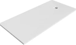 Receveur de douche 90 x 160 cm, résine, blanc, GoodHome Douro