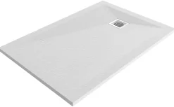 Receveur de douche 80 x 120 cm, résine, blanc, Douro GoodHome