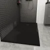 Receveur de douche 80 x 120 cm, résine, noir, Douro GoodHome