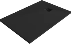 Receveur de douche 80 x 120 cm, résine, noir, Douro GoodHome