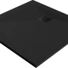 Receveur de douche 80 x 80 cm, résine, noir, Douro GoodHome
