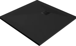 Receveur de douche 80 x 80 cm, résine, noir, Douro GoodHome
