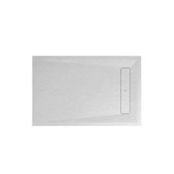 Receveur de douche 90 x 140 cm, résine, blanc, GoodHome Luiro