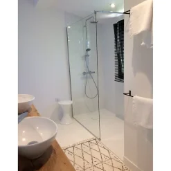 Receveur de douche 90 x 160 cm extra plat blanc PIATTO en SoliCast surface ardoisee