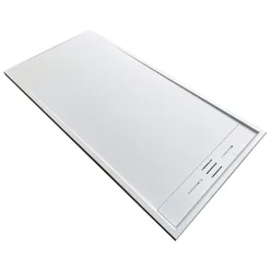 Receveur de douche 90 x 170 cm extra plat blanc SALVI en SoliCast surface ardoisee