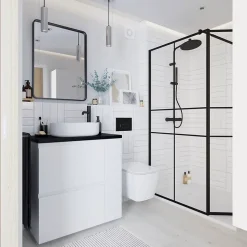Receveur de douche 90 x 120 cm, résine, blanc, Douro GoodHome