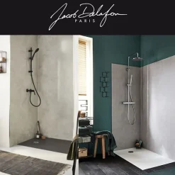Receveur de douche 120 x 90 JACOB DELAFON Ipso rectangle gris anthracite