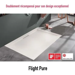 Receveur de douche 160 x 90 JACOB DELAFON Flight Pure rectangle blanc