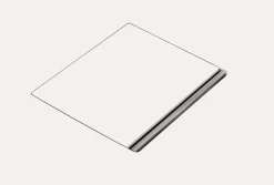 Receveur de douche 90 x 90 x 4 cm, Quaryl, marbre blanc, Villeroy & Boch Squaro Infinity
