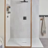 Receveur de douche 90 x 120 x 4 cm, Quaryl Marbre blanc, Villeroy & Boch Squaro Infinity