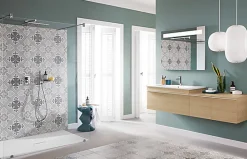 Receveur de douche 90 x 120 x 4 cm, Quaryl Marbre blanc, Villeroy & Boch Squaro Infinity