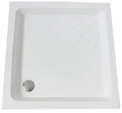 Receveur de douche 70 x 70 x 10 cm, blanc brillant, Ondée Cera