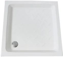 Receveur de douche 90 x 90 x 10 cm, blanc brillant, Ondée Cera