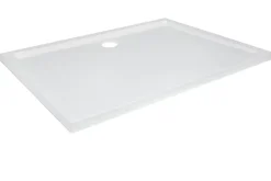 Receveur de douche acrylique 80 x 120 cm, blanc, Vorma