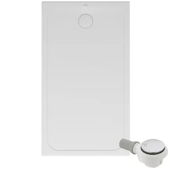 Receveur de douche antidérapant 120 x 90 VILLEROY ET BOCH Lifetime Plus céramique blanc + Bonde chromé