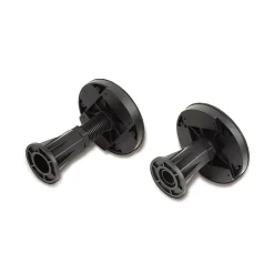 Receveur de Douche blanc extra plat carré en résine - 100x80 cm - avec 9 kit de plinthe et pieds