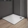 Receveur de douche blanc - 90x90x3cm - carré - Bac à douche extra plat - Antidérapant