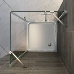 Receveur de douche carré - 90x90cm et système d'évacuation