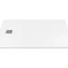 Receveur de douche extra plat à poser ou à encastrer recoupable en résine SMC - Blanc - 160 x 90 cm - MIRNOSA