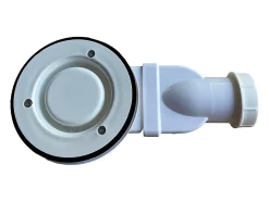 Receveur de douche extra plat à poser ou à encastrer recoupable en résine SMC avec siphon - Blanc - 160 x 90 cm - MIRNOSA