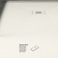 Receveur de douche extraplat blanc ivoire 90x160 cm Arena - POALGI